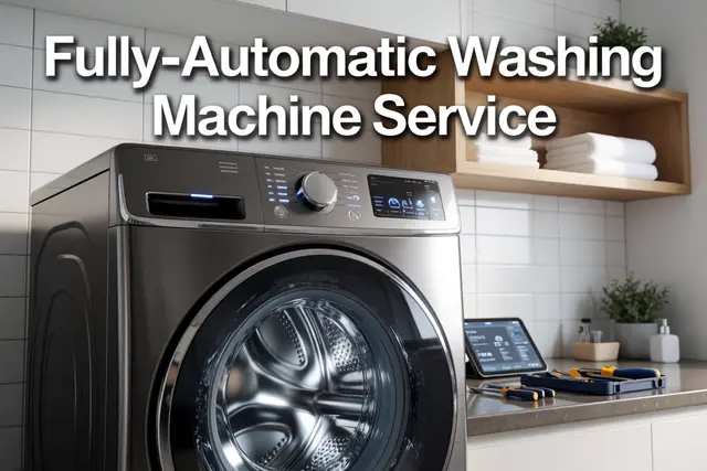 Fully automatic washing machine with digital display
